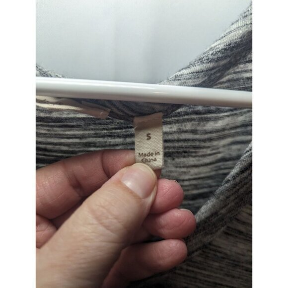 SOFT SURROUNDINGS Waldport Tunic Top Blouse Shirt Gray Marled Long Size Small - Picture 9 of 16